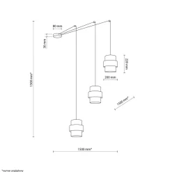 Hängelampen|Esszimmer Lampen*TK Lighting Flexible Pendelleuchte Jute B: max. 4 m H: max. 2,1 m 3x E27