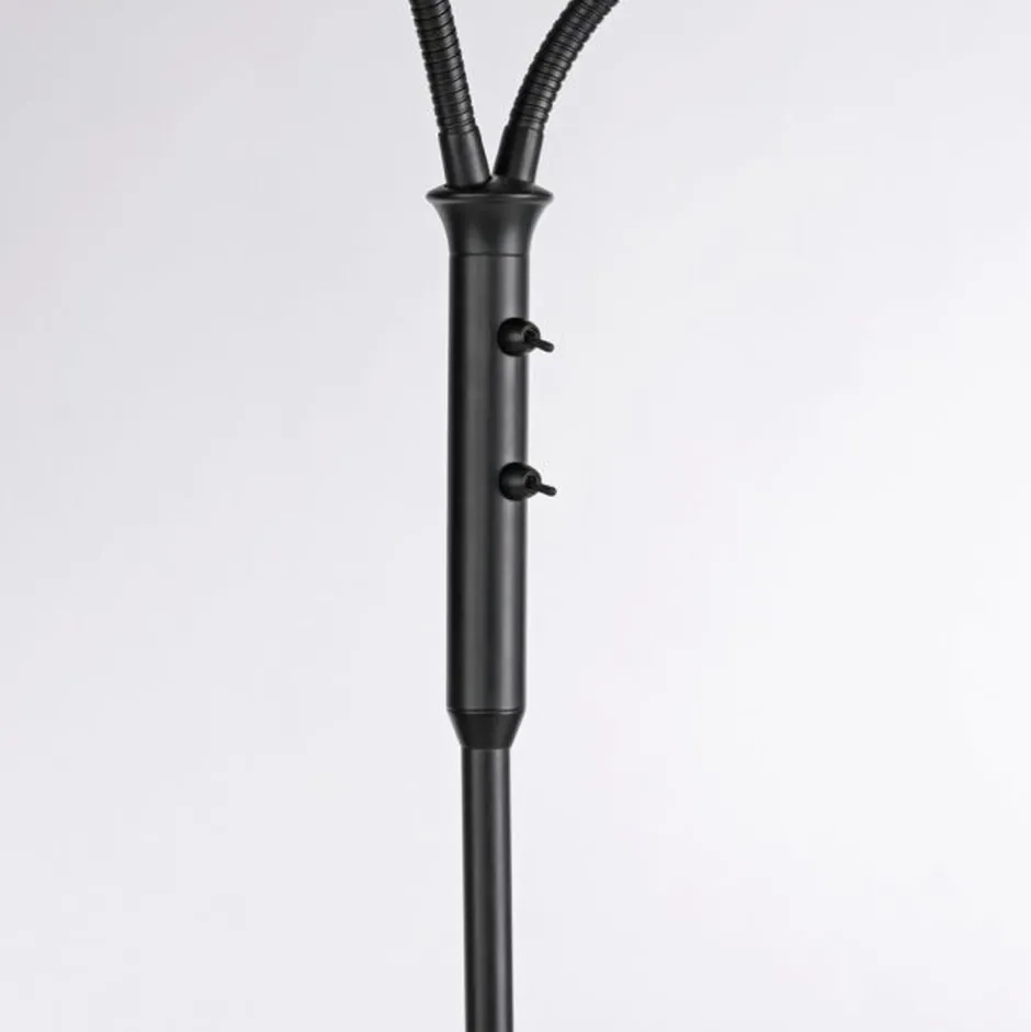 Just Light Flexible Stehleuchte Glas Metall 170 cm inkl E14 3000 K< Wohnzimmerlampen|Metall Lampen