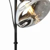 Wohnzimmerlampen|Glaslampen*Eco-Light Flexible Tischlampe Glas E14 35,3 cm Schwarz Rauchgrau