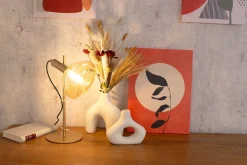 Eco-Light Flexible Tischleuchte Glasschirm 35,3 cm Gold Bernstein< Wohnzimmerlampen|Glaslampen