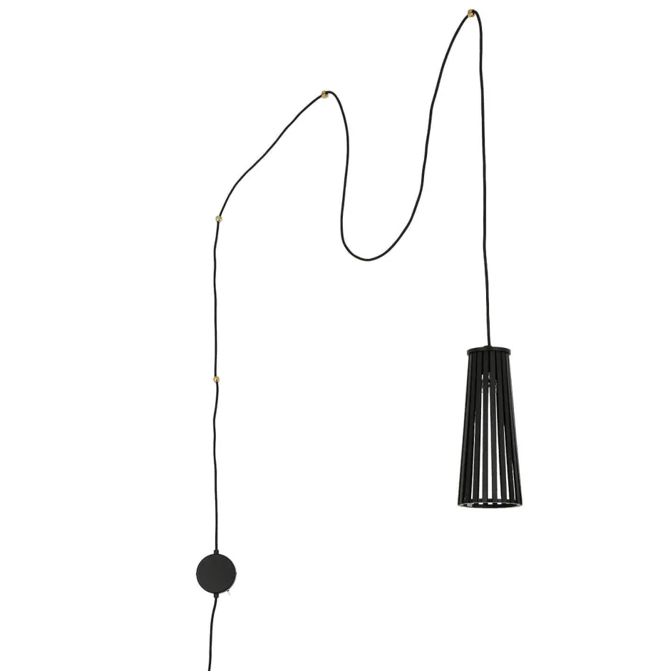 Wandleuchten*Nowodvorski Flexible Wandlampe mit Stecker & Schalter Schwarz