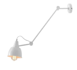 ALDEX Flexible Wandleuchte Metall Weiß E27 75 cm hoch< Wohnzimmerlampen|Metall Lampen
