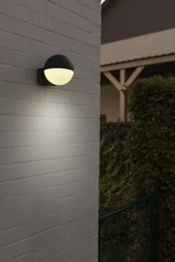 Metall Lampen|Kugellampen*Eco-Light Flexibler Außenspot Aluminium B:15 cm E27 IP54 blendarm