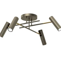 Spots|Flurlampen*Luminex Flexibler Deckenspot in Gold GU10 H:24 cm stilvoll