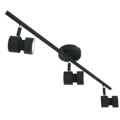 Deckenleuchten|Spots*Steinhauer Flexibler Deckenspot Schwarz inkl. GU10 3-flammig