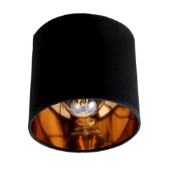 Spots|Flurlampen*Belis Flexibler Deckenstrahler Stoff Metall E27 rund Ø15 cm