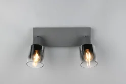 Trio Reality Flexibler Deckenstrahler Rauchglas Metall E14 T:27,5 cm< Flurlampen|Bürolampen