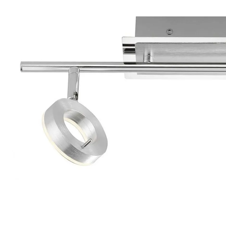 Paul Neuhaus Flexibler LED Deckenspot in Aluminium IP44 L:50,5 cm< Flurlampen|Bürolampen