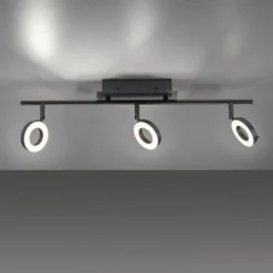 Paul Neuhaus Flexibler LED Deckenspot Anthrazit IP44 67 cm blendarm< Flurlampen|Bürolampen