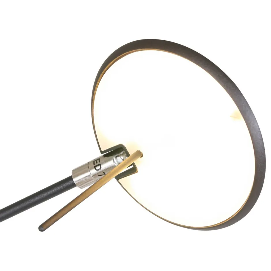 Led Lampen|Spots*Steinhauer Flexibler LED Wandstrahler Schwarz dimmbar