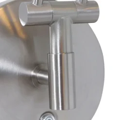 Led Lampen|Spots*Steinhauer Flexibler LED Wandstrahler in Stahl mit Stecker dimmbar