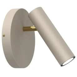 Metall Lampen|Wohnzimmerlampen*Luminex Flexibler Wandspot Beige Gold GU10 H:19,5 cm elegant