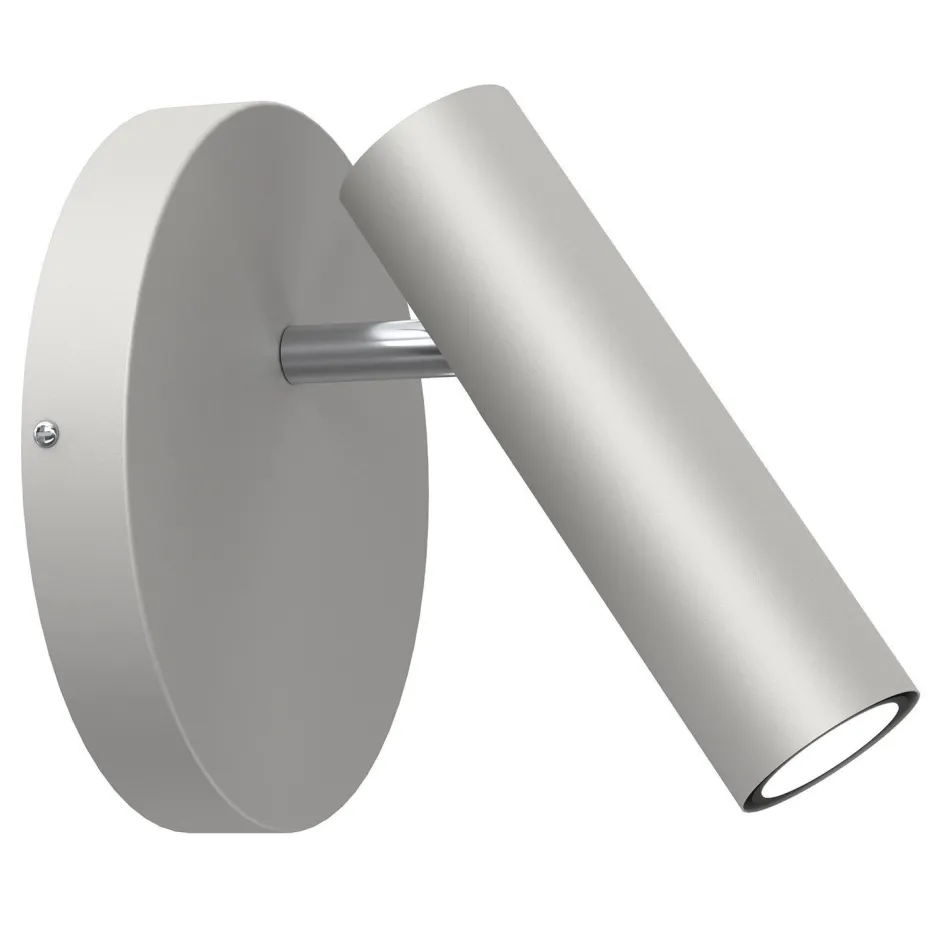 Luminex Flexibler Wandspot Grau Chrom GU10 H:19,5 cm elegant< Spots|Wandleuchten