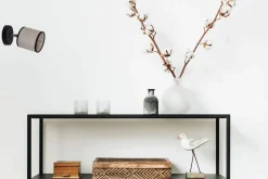 Belis Flexibler Wandstrahler blendarm Stoff E14 H:16 cm klein< Flurlampen|Bürolampen