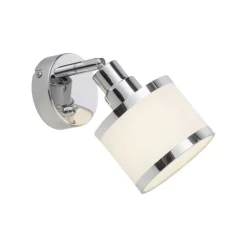 Flurlampen|Bürolampen*Just Light Flexibler Wandstrahler Chrom Metall E14 blendarm