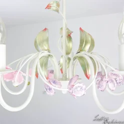 Glaslampen|Florale Lampen*Luminex Florale Hängeleuchte Ø62cm 3-flmg