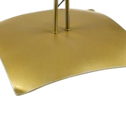 Glaslampen|Florale Lampen*Luminex Florale Stehlampe Wohnzimmer in Gold Alabaster Glas