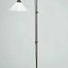 Wohnzimmerlampen|Metall Lampen*Berliner Messingleuchten Florale Stehleuchte Antik Messing Glas E27 160 cm