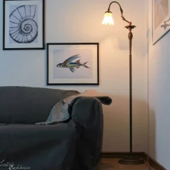 Giovanni Battista Florale Stehleuchte Weiß< Lampen Aus Aller Welt|Florale Lampen