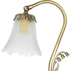 Glaslampen|Metall Lampen*Giovanni Battista Florale Tischleuchte Tischlampe E14