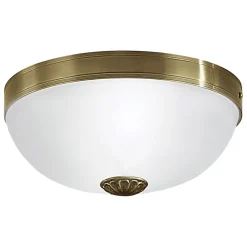 Deckenleuchten|Flurlampen*Eglo Formschöne Deckenleuchte Imperial Messing Ø31cm 2-Flmg