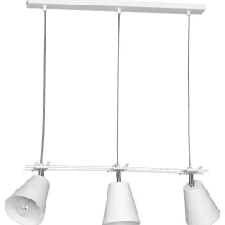 Hängelampen|Esszimmer Lampen*Luminex Funktionale Hängeleuchte FERRIS in Weiß 3-flmg