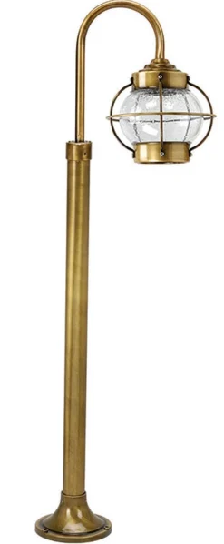 Außenleuchten Antik|Gartenlaternen*Lido Gartenbeleuchtung Messing Maritim H:85cm außen Weg