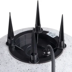 Moderne Außenleuchten|Wegeleuchten*Kanlux Gartenkugel Stein Optik Ø20cm E27 IP65 mit Kabel