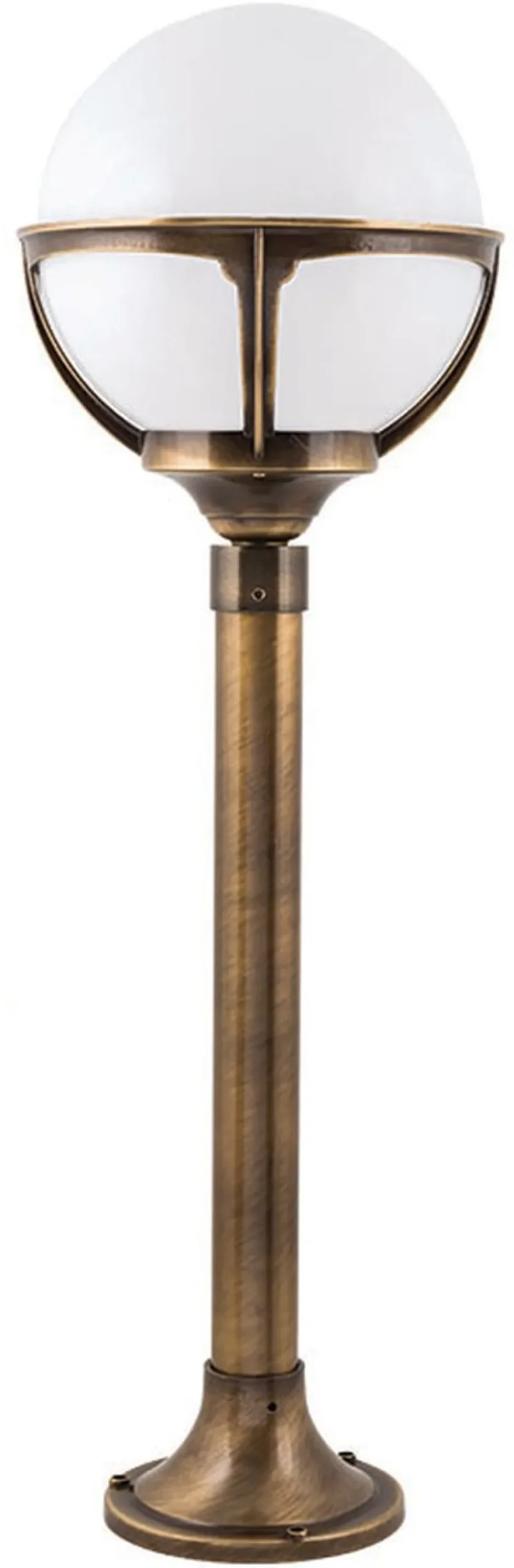 Lido Gartenlampe ALONNISOS Messing in antik H:69cm< Außenleuchten Antik|Vintage Lampen