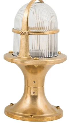 Rustikale Lampen|Messinglampen*Lido Gartenlampe Messing H:28cm dekorativ außen Maritim