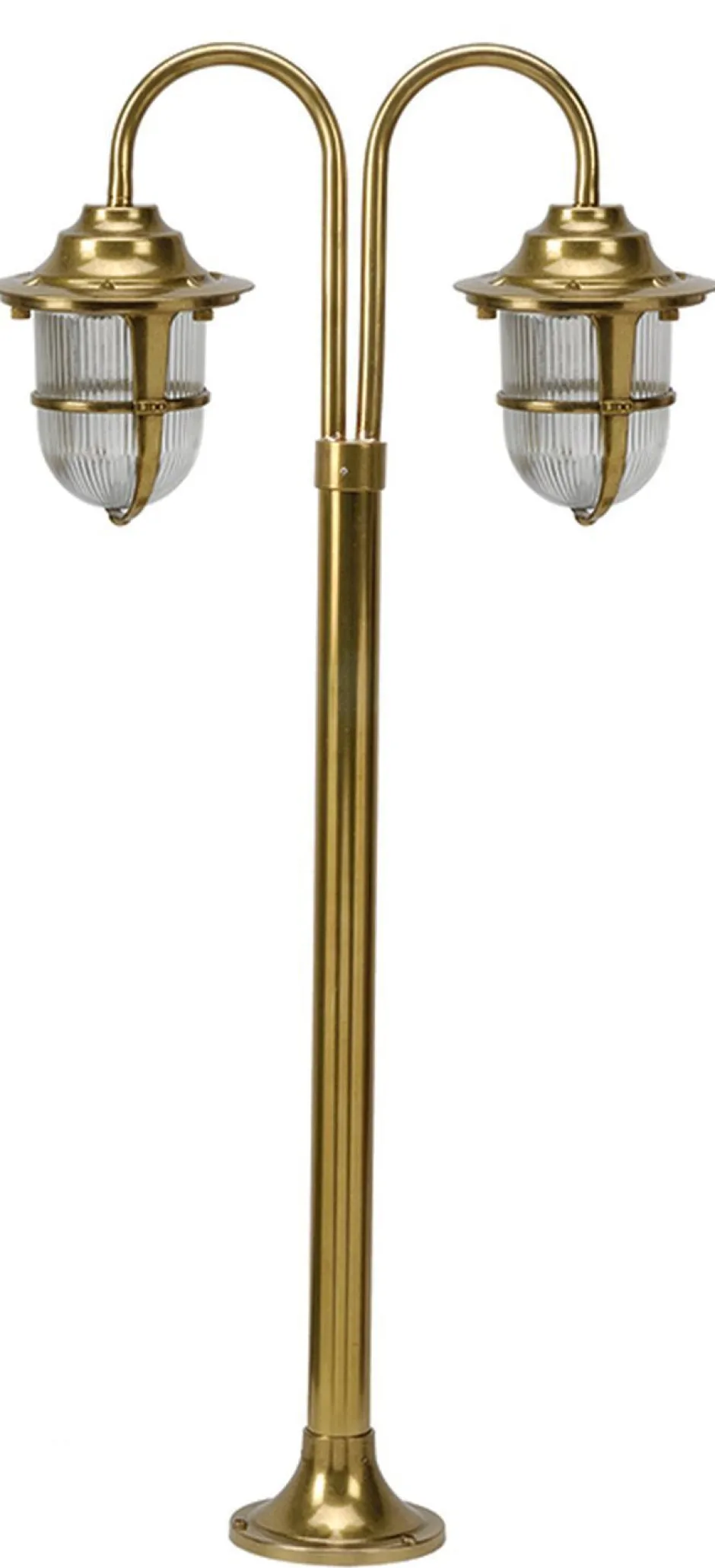 Lido Gartenlampe Messing H:85cm dekorativ außen Maritim< Außenleuchten Antik|Außenleuchten Messing