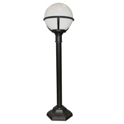 Außenleuchten Antik|Lampen Aus Aller Welt*Elstead Gartenlampe Schwarz Weiß H:106cm Kugel Schirm Weg