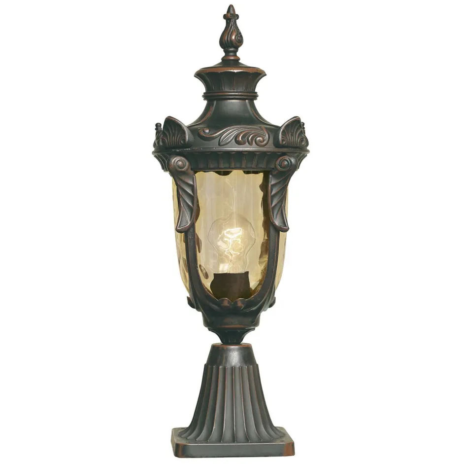Elstead Gartenleuchte Antik H:54cm mundgeblasenes Glas AMY< Außenleuchten Antik|Gartenlaternen