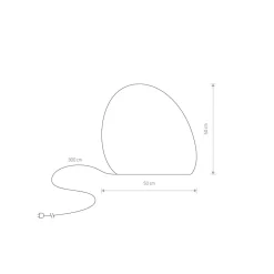 Nowodvorski Gartenleuchte Dekorativ Weiß IP44 E27 50 cm Stecker Kabel< Moderne Außenleuchten|Wegeleuchten