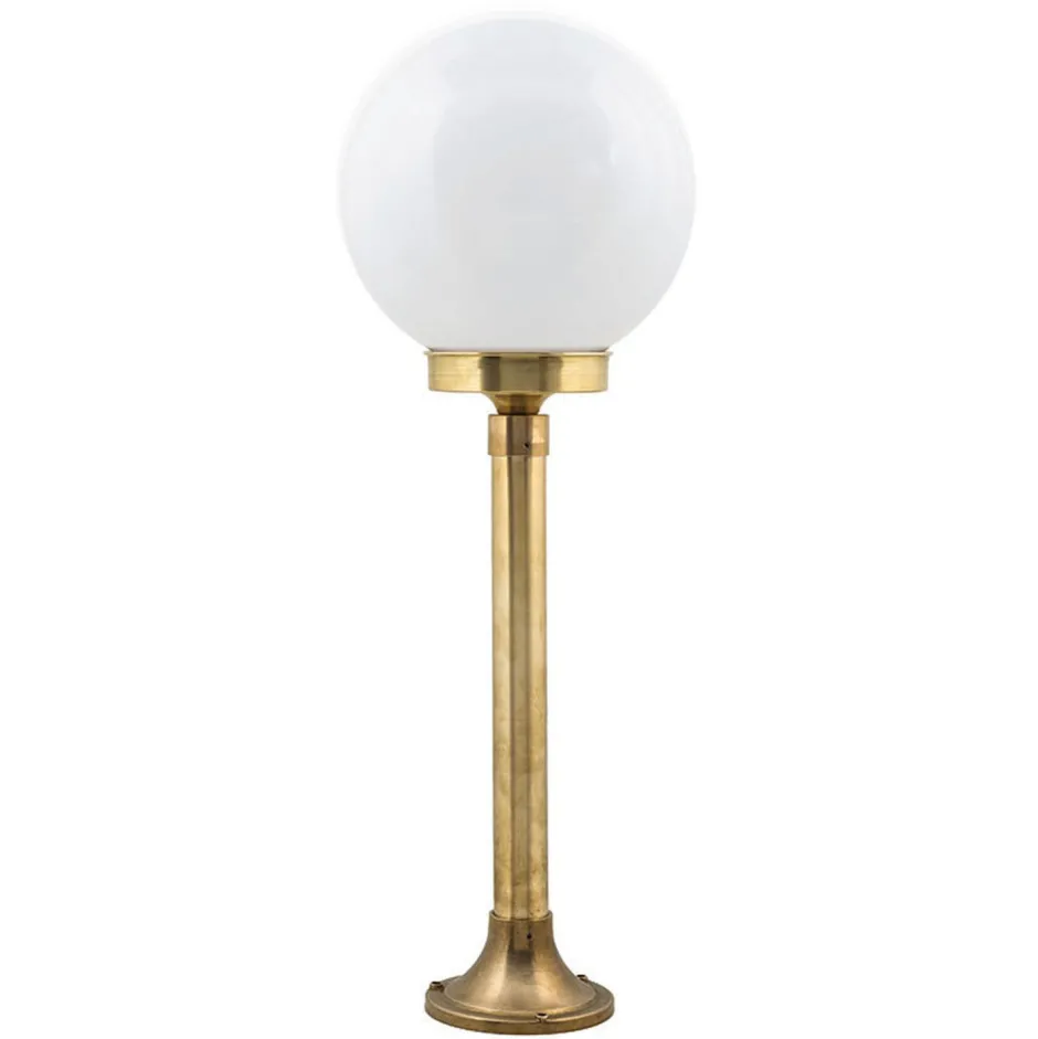 Lido Gartenleuchte Messing 93cm hoch rostfrei VERIA< Metall Lampen|Messinglampen