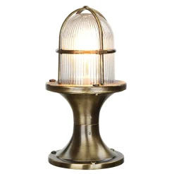 Lido Gartenleuchte Messing 28cm hoch rostfrei SANTORIN< Rustikale Lampen|Messinglampen