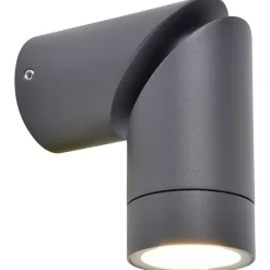 Metall Lampen|Außenleuchten Anthrazit*Eco-Light Gartenstrahler Anthrazit Aluminium GU10 IP54 beweglich