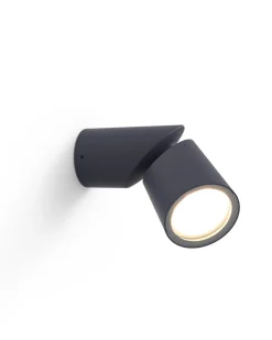 Metall Lampen|Außenleuchten Anthrazit*Eco-Light Gartenstrahler Anthrazit Aluminium GU10 IP54 beweglich