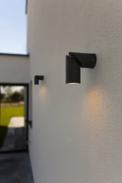 Metall Lampen|Außenleuchten Anthrazit*Eco-Light Gartenstrahler Anthrazit Aluminium GU10 IP54 beweglich