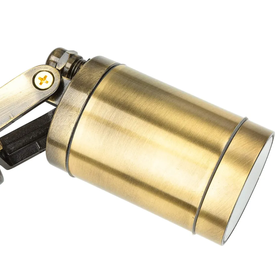 Lido Gartenstrahler mit Erdspieß Messing massiv GU10 IP64< Moderne Lampen|Metall Lampen