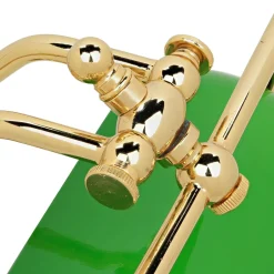 Giovanni Battista Gebogene Jugendstil Bankerlampe Vergoldet 24 Karat< Bürolampen|Lampen Aus Aller Welt