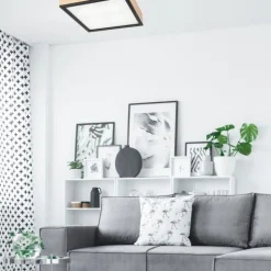 Wohnzimmerlampen|Glaslampen*Lamkur Gemütliche Deckenlampe Pinie Glas B:38,5 cm 4-flammig