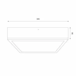 Wohnzimmerlampen|Glaslampen*Lamkur Gemütliche Deckenlampe Pinie Glas B:38,5 cm 4-flammig