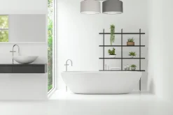 Bürolampen|Wohnzimmerlampen*Belis Gemütliche Deckenlampe Stoff Grau Graphit E27 L:70 cm