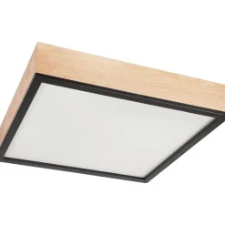 Lamkur Gemütliche Deckenleuchte Pinie Glas B:48 cm E27 4-flmg< Wohnzimmerlampen|Glaslampen