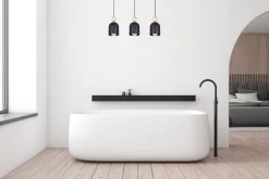 Belis Gemütliche Hängeleuchte Schwarz Metall Holz E27 66 cm< Hängelampen|Bürolampen