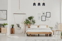 Belis Gemütliche Hängeleuchte Schwarz Metall Holz E27 66 cm< Hängelampen|Bürolampen