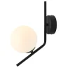 Wandleuchten|Badezimmer Lampe*ALDEX Gemütliche Wandlampe Schwarz B:14 cm Glas Kugel blendarm