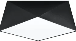 Wohnzimmerlampen|Moderne Lampen*Sollux Geometrische Deckenleuchte Schwarz B:40cm LYNNDIE