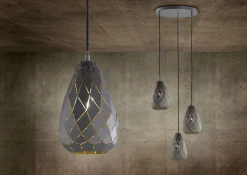 Trio Reality Geometrische Hängelampe Metall Anthrazit E27 Ø35 cm< Hängelampen|Bürolampen